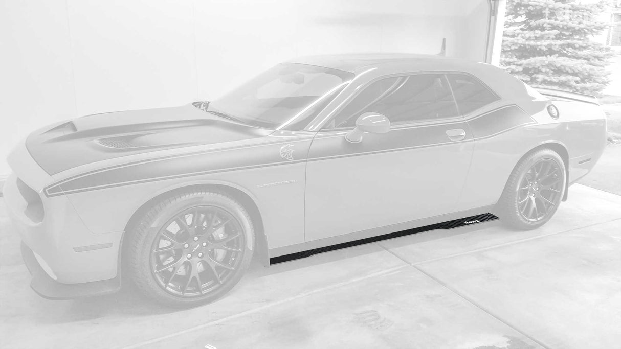 2015-2023 Dodge Challenger VZ Style Side Skirt Splitters - Vicrez