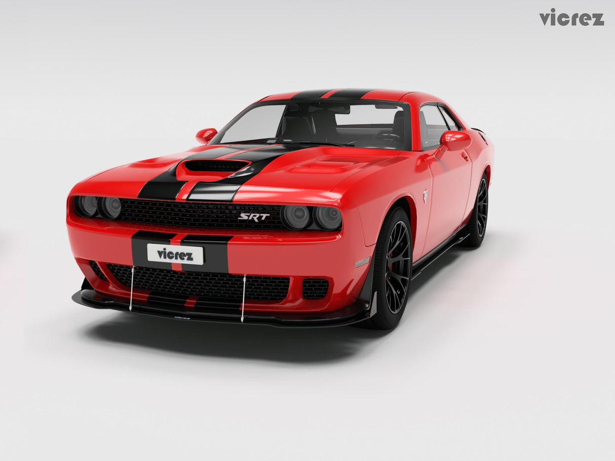 2015-2023 Dodge Challenger VZ Style Side Skirt Splitters - Vicrez