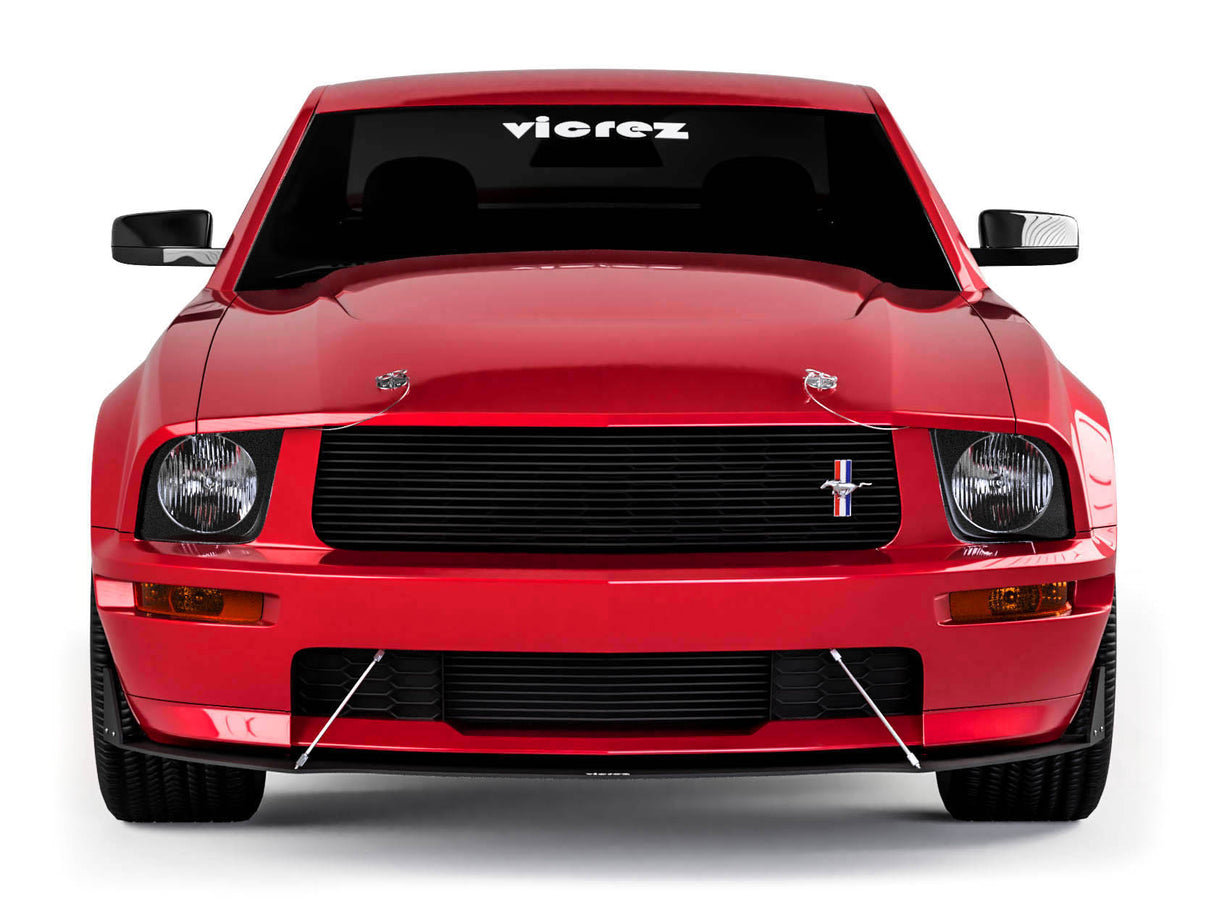 2005-2009 Ford Mustang DR Style Front Bumper Lip Splitter - Vicrez
