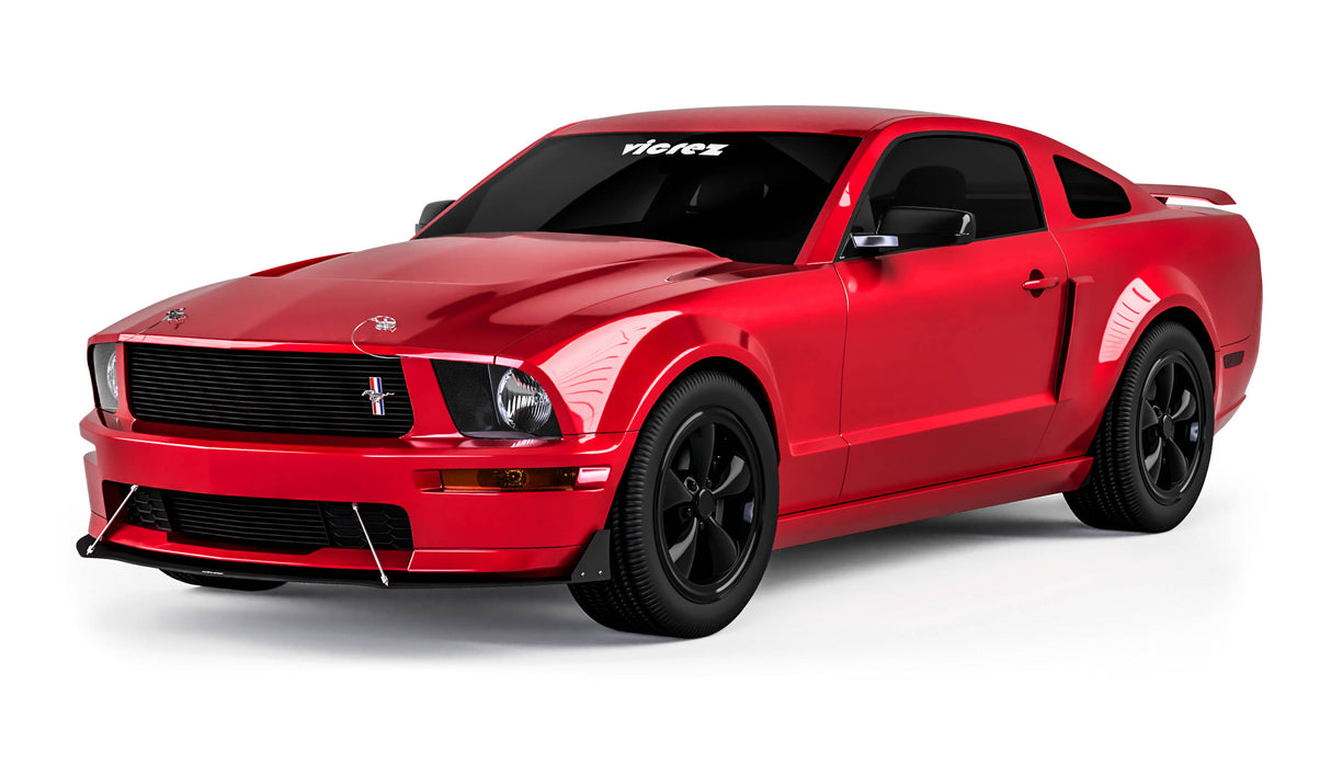 2005-2009 Ford Mustang DR Style Front Bumper Lip Splitter - Vicrez