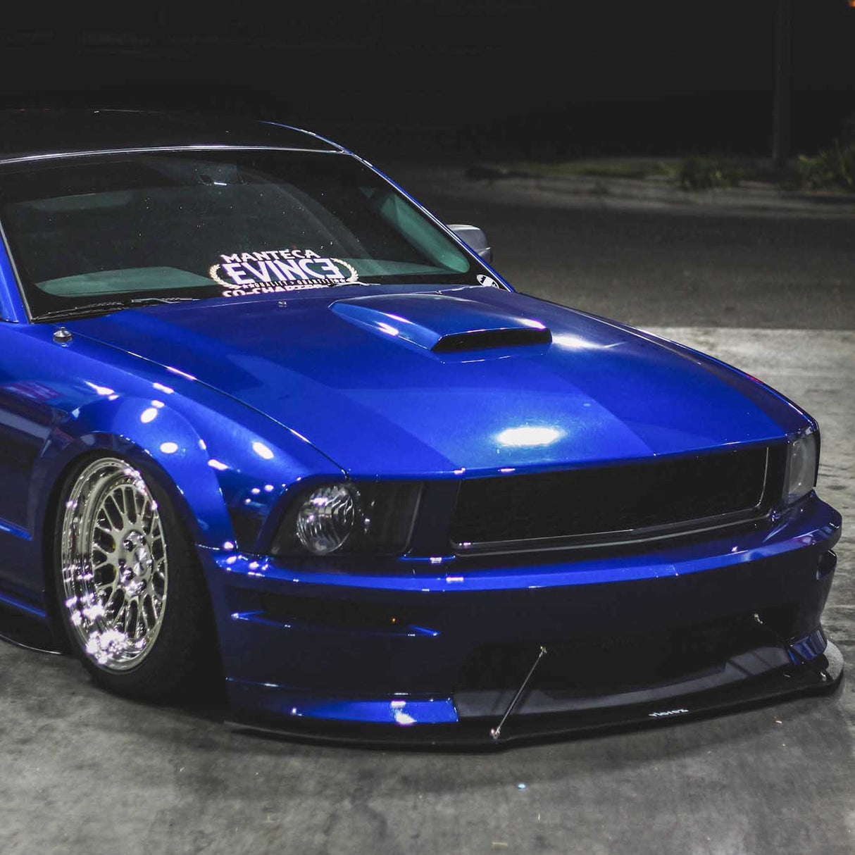 2005-2009 Ford Mustang DR Style Front Bumper Lip Splitter - Vicrez