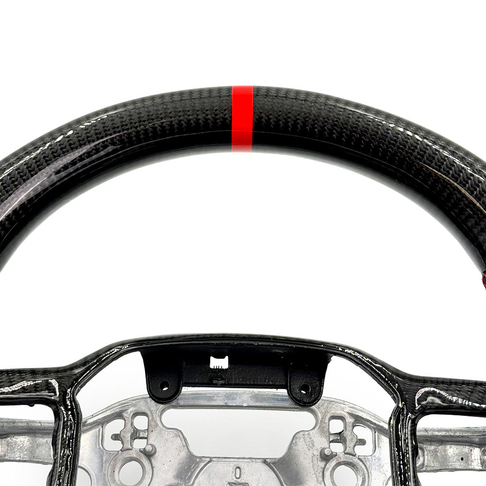2024-2025 Ford Mustang DTR Style Steering Wheel - Vicrez Carbon Fiber