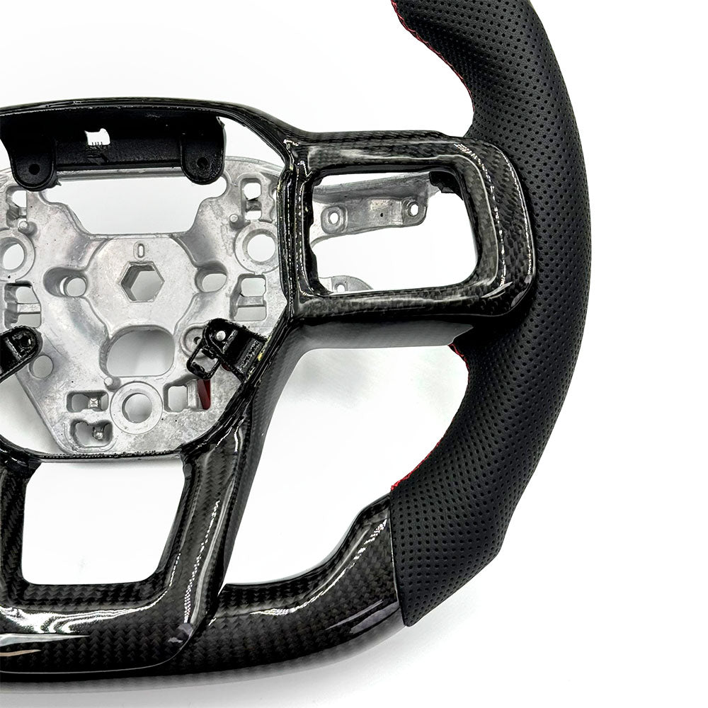 2024-2025 Ford Mustang DTR Style Steering Wheel - Vicrez Carbon Fiber