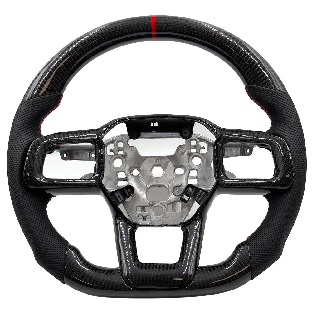2024-2025 Ford Mustang DTR Style Steering Wheel - Vicrez Carbon Fiber