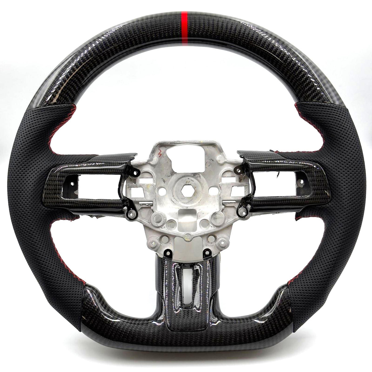 2015-2017 Ford Mustang DTR Style Steering Wheel - Vicrez Carbon Fiber