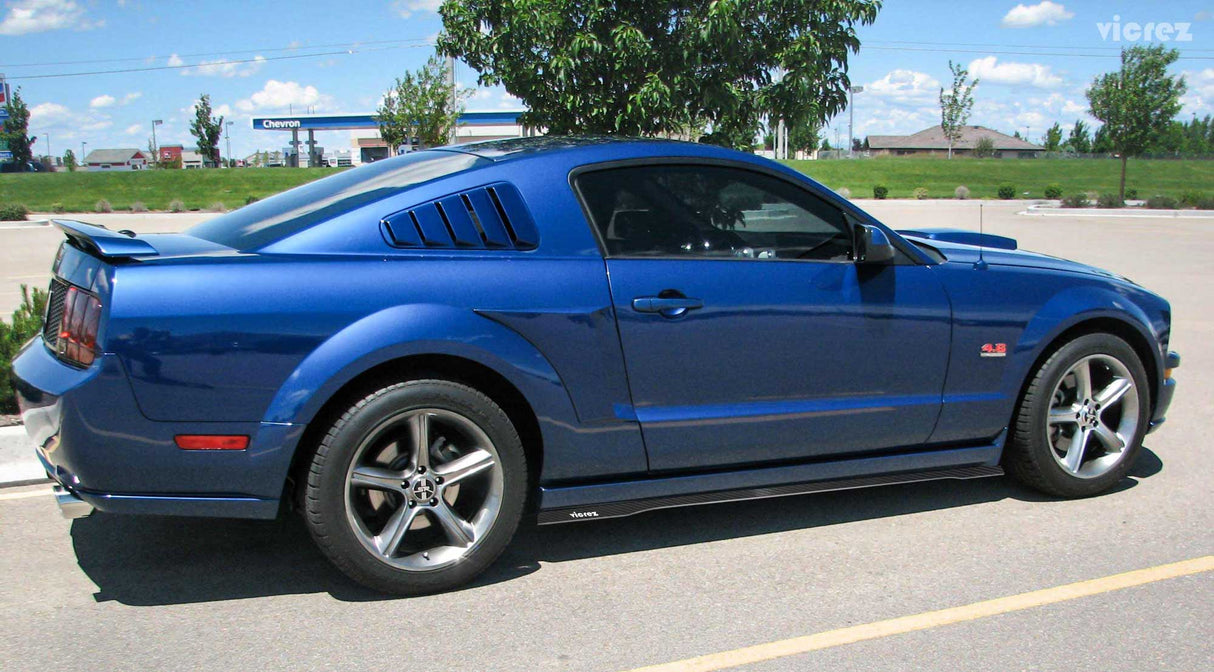 2005-2014 Ford Mustang VZ Style Side Skirt Splitters - Vicrez