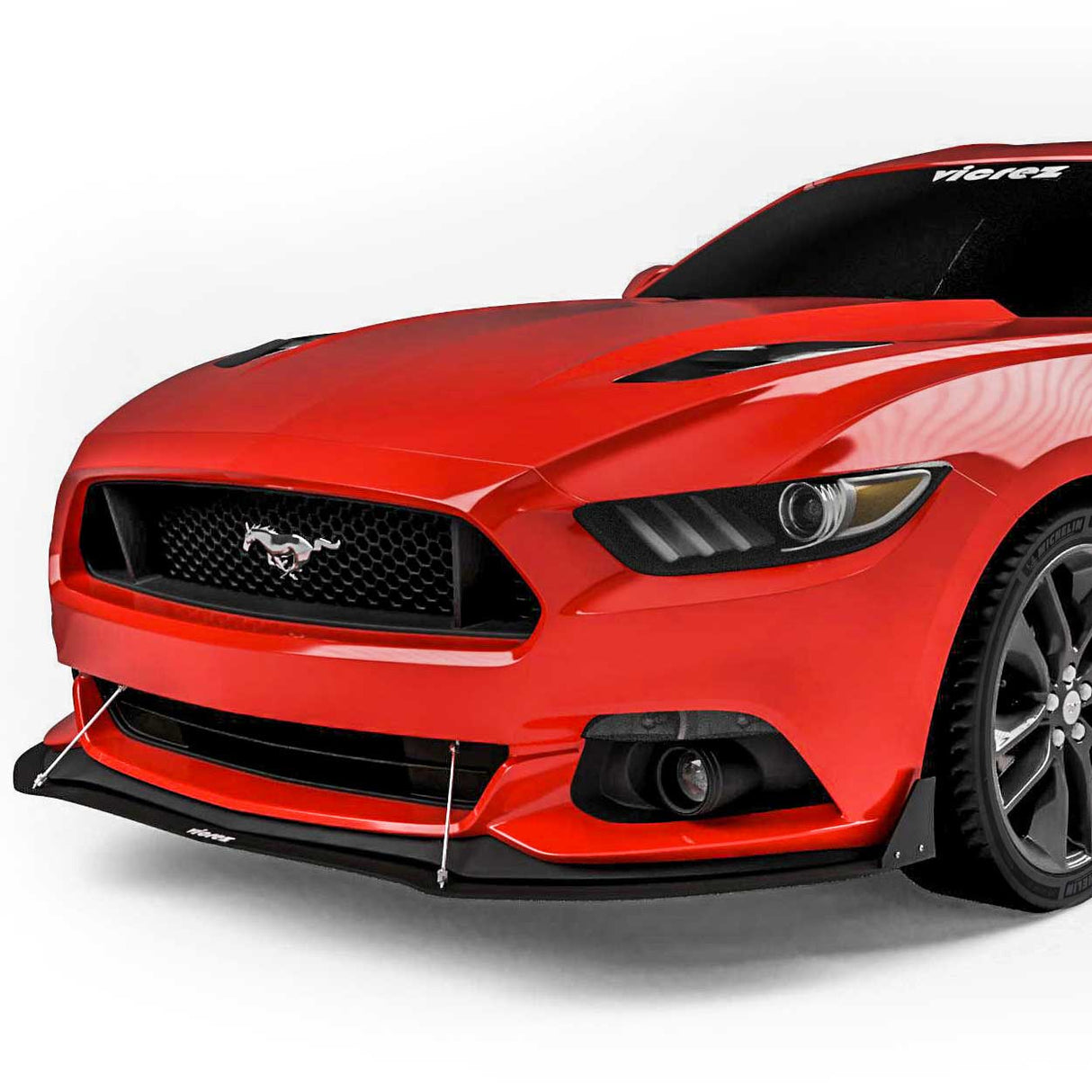 2015-2017 Ford Mustang Front Bumper Lip Splitter - Vicrez