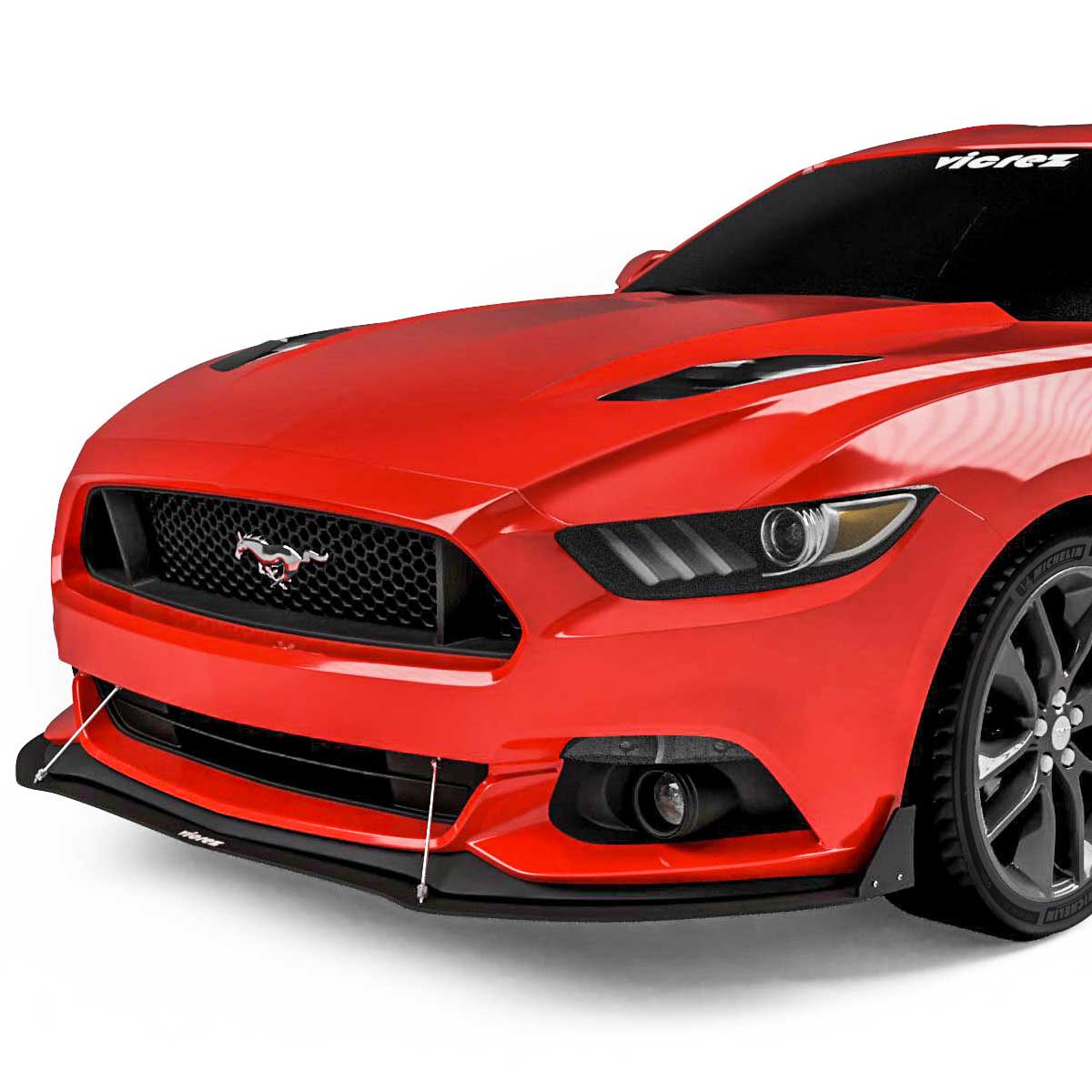 2015-2017 Ford Mustang Front Bumper Lip Splitter - Vicrez