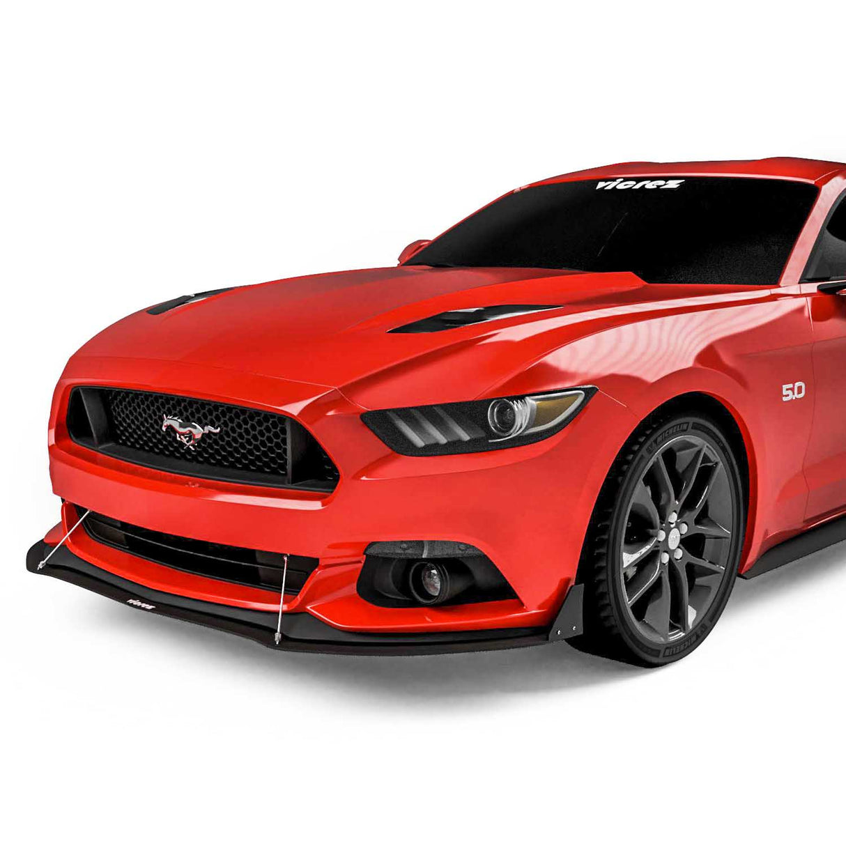 2015-2017 Ford Mustang Front Bumper Lip Splitter - Vicrez