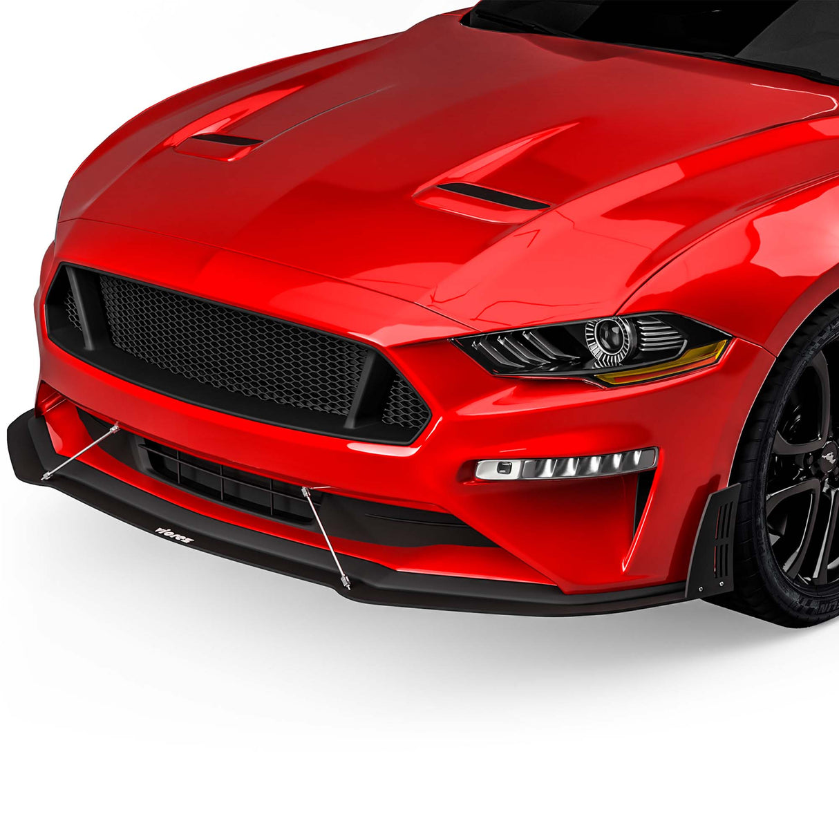 2018-2023 Ford Mustang LV Style Front Bumper Lip Splitter - Vicrez