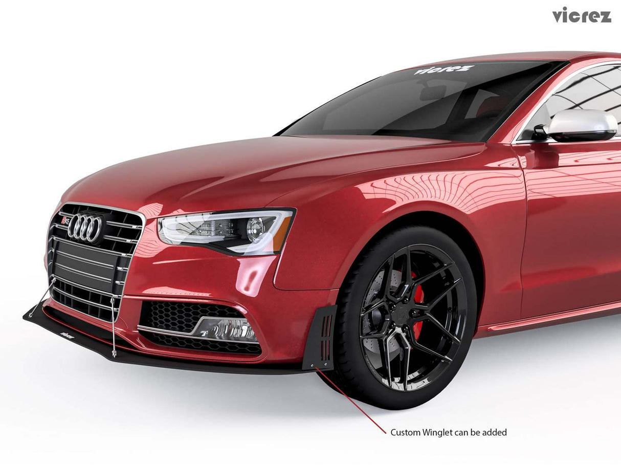 2013-2016 Audi A5/S5 VZ3 Style Front Bumper Splitter - Vicrez