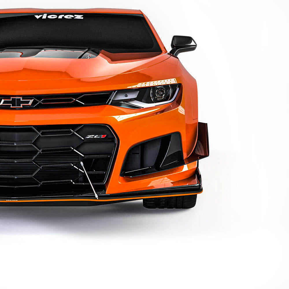 2016-2024 Chevrolet Camaro ZL1 Style Front Bumper Splitter - Vicrez