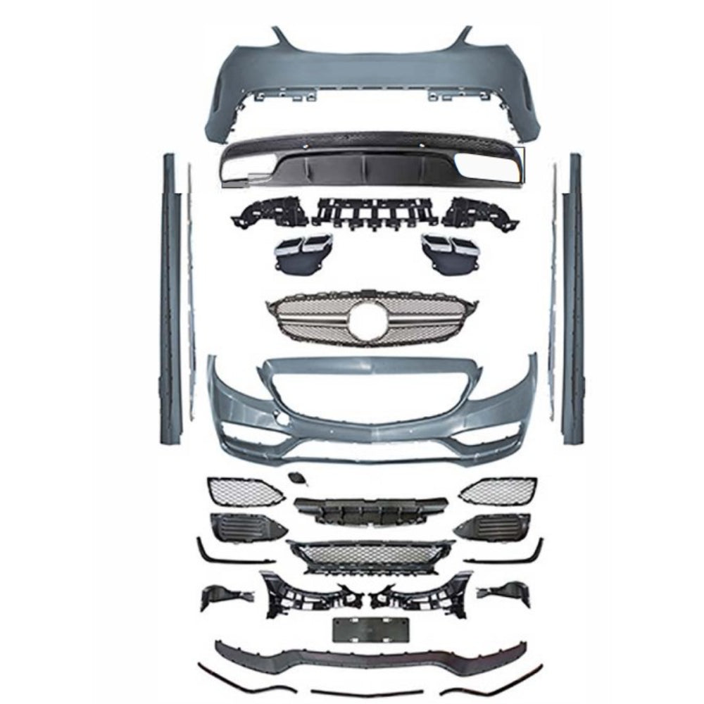 2015-2021 Mercedes C Class C63 Front Bumper - Vicrez