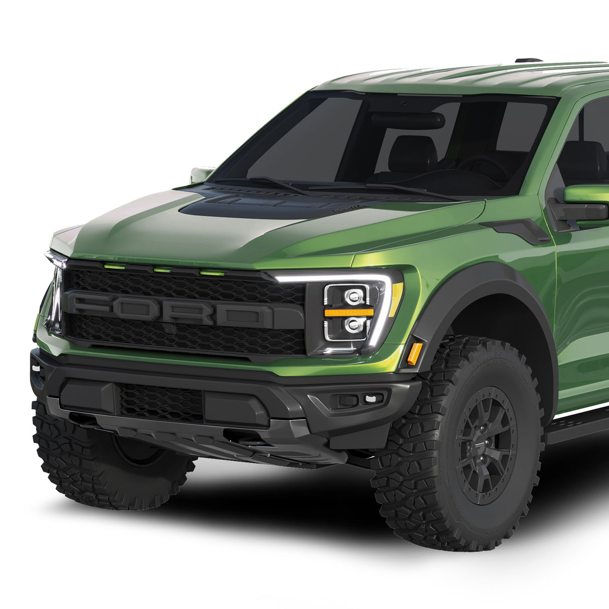 2021-2023 Ford F150 Raptor Style Front Bumper with Fog Lights - Vicrez