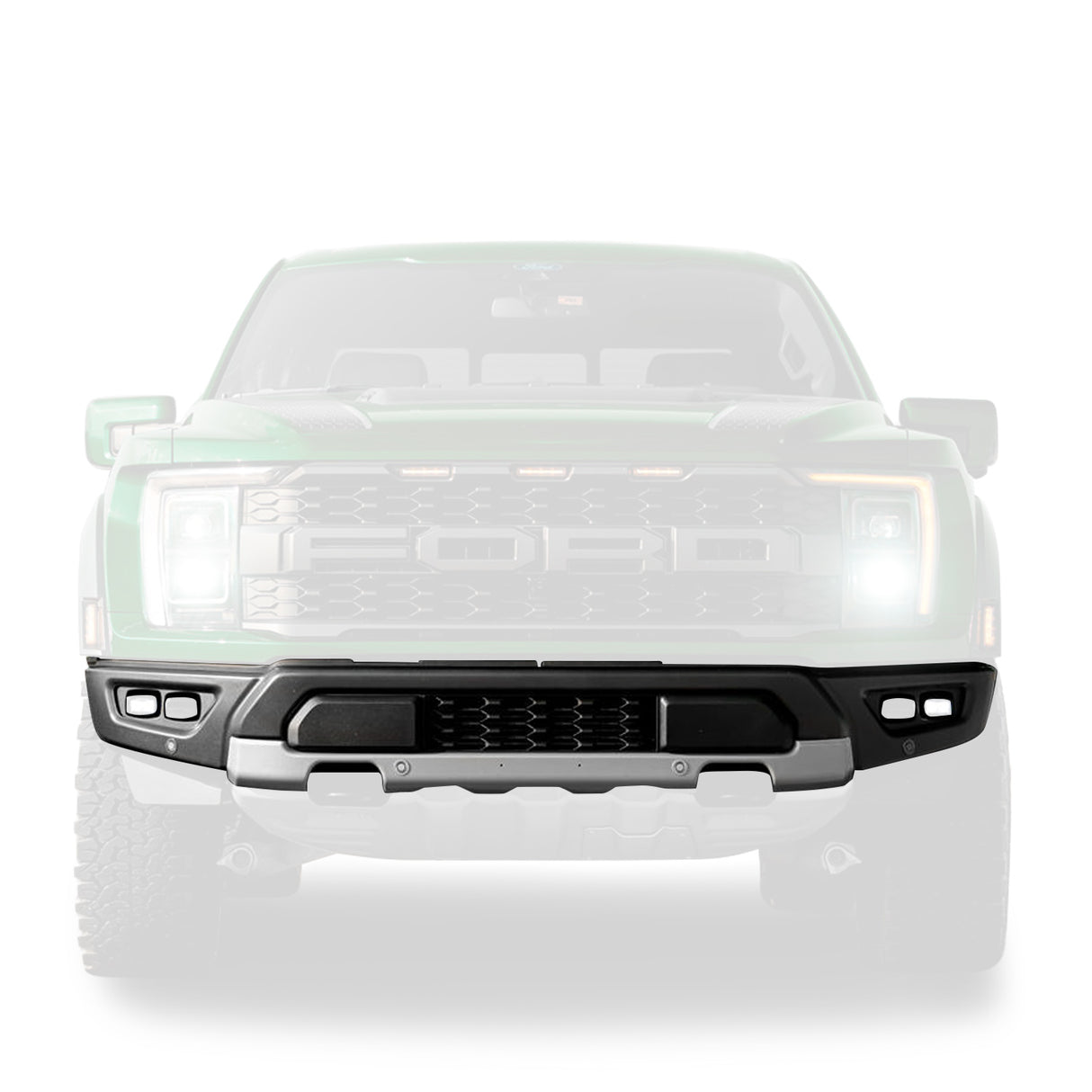 2021-2023 Ford F150 Raptor Style Front Bumper with Fog Lights - Vicrez