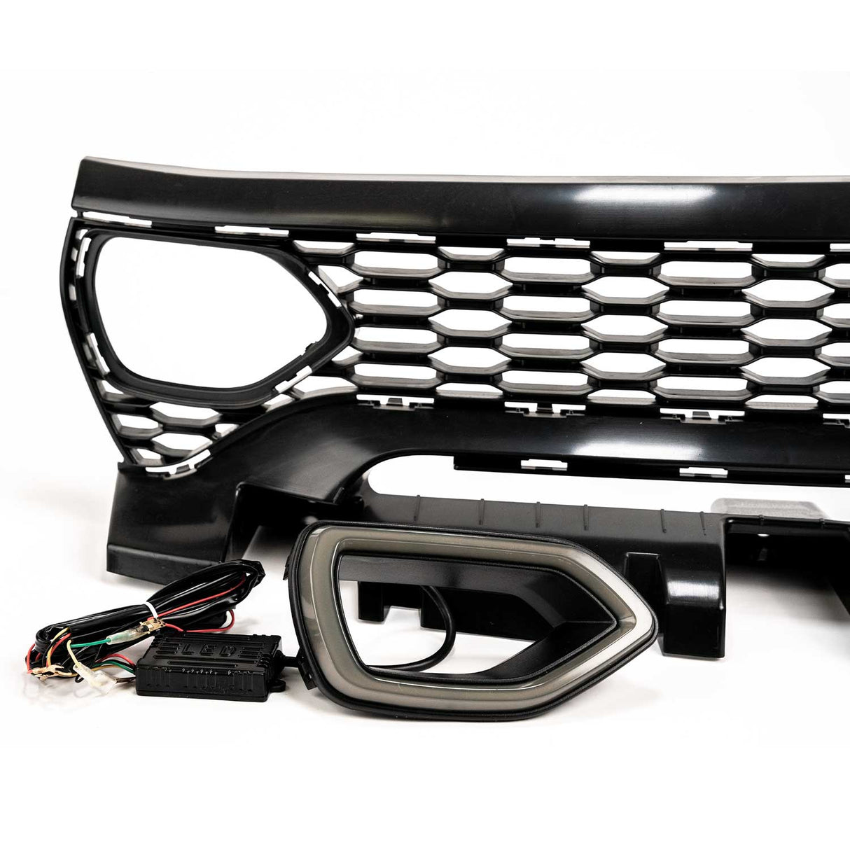 2020-2023 Dodge Charger Widebody Front Grille w/ LED Snorkel Lights - Vicrez