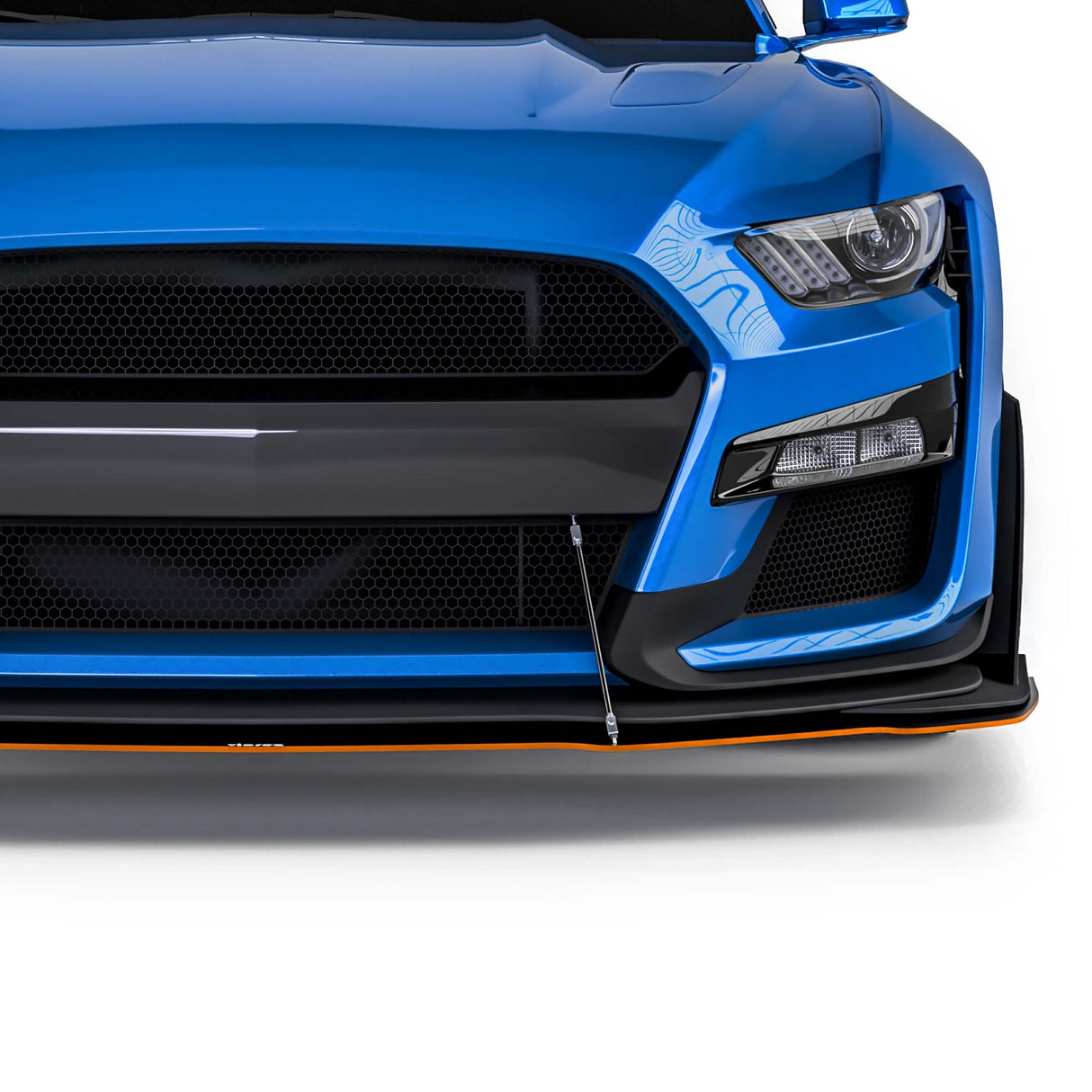 2015-2017 Ford Mustang GT500 Style Front Bumper Splitter - Vicrez