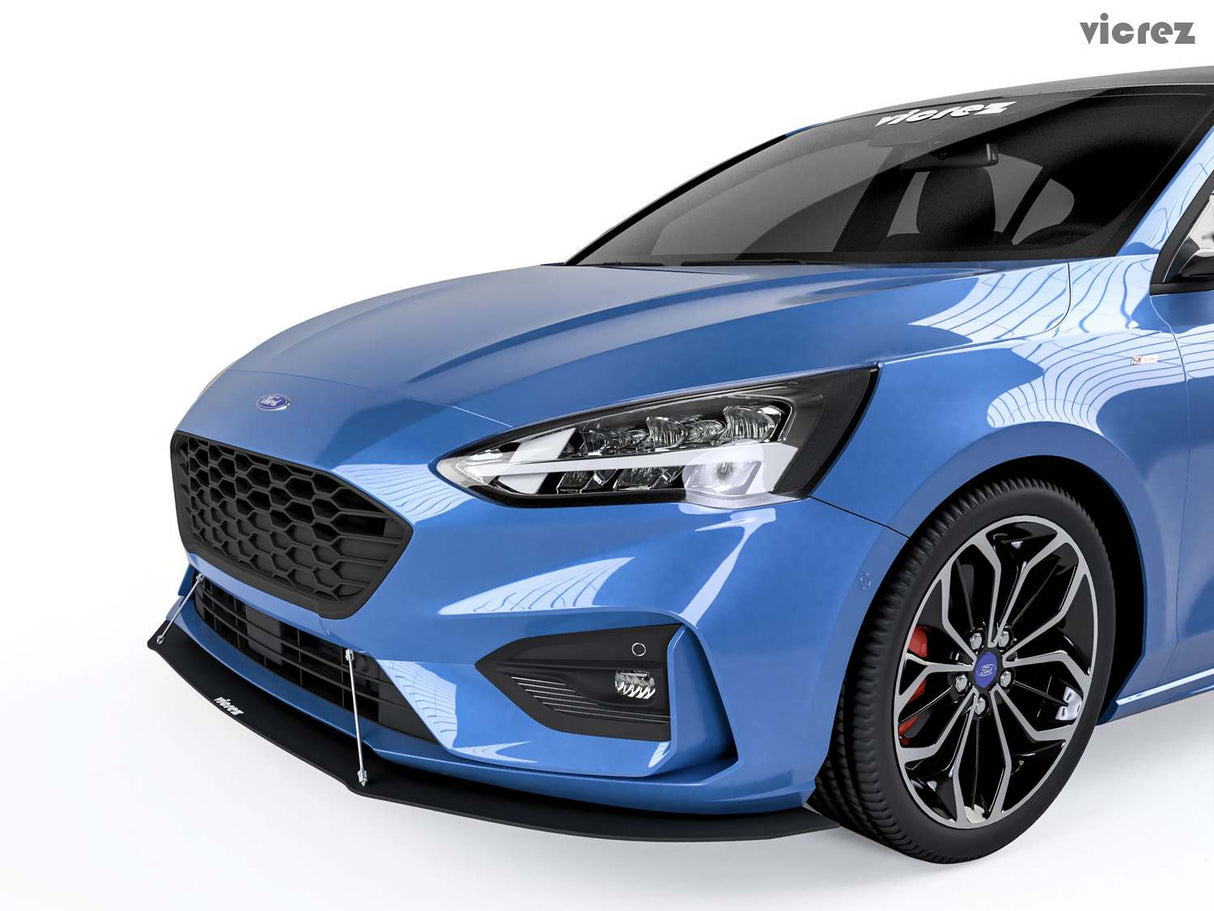 2019 Ford Focus ST VZR Style Front Splitter - Vicrez