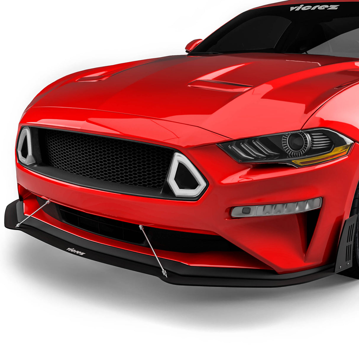 2018-2023 Ford Mustang Front Grille w/ LED Lights - Vicrez