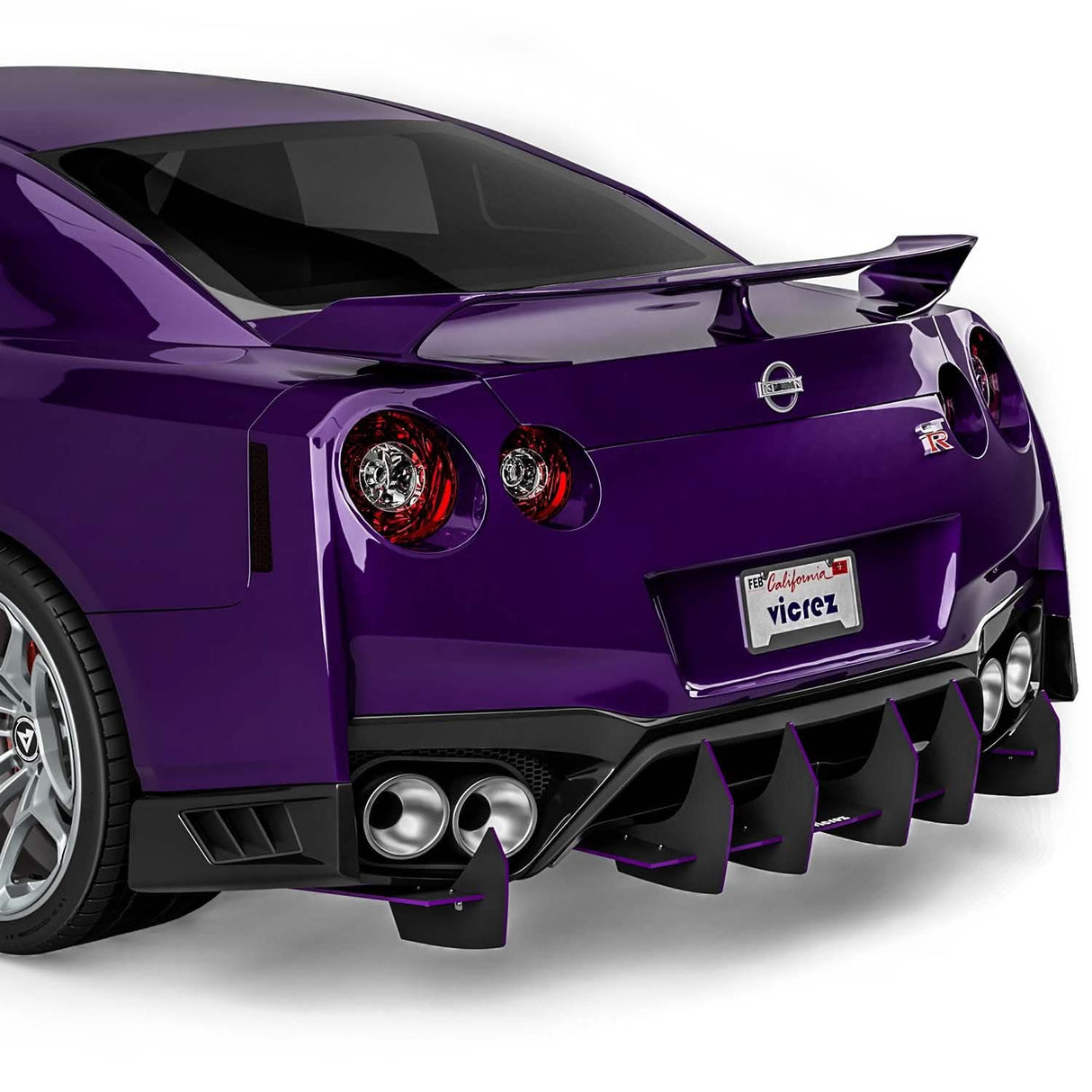 2017-2021 Nissan GTR R35 Centa VR2 Style Rear Diffuser - Vicrez