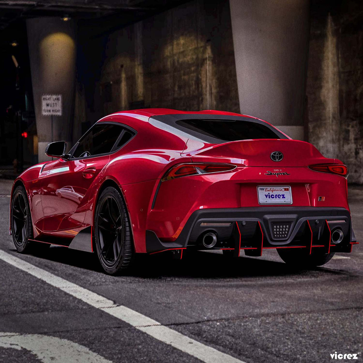 2020-2026 Toyota Supra VZ3 Style Side Splitter - Vicrez