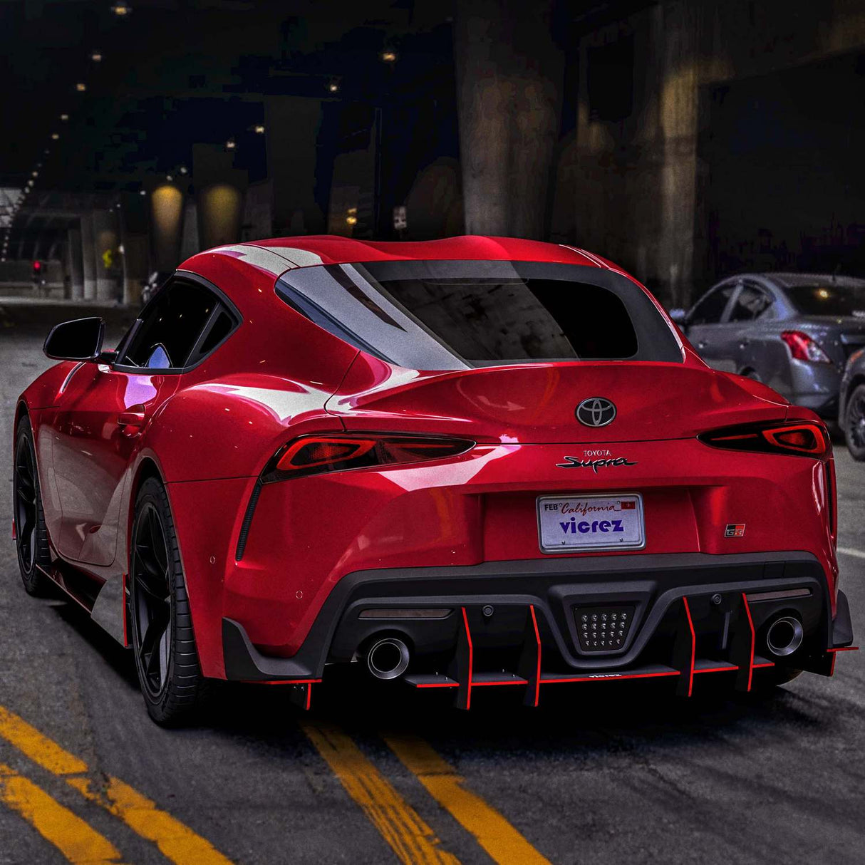 2020-2026 Toyota Supra VZ3 Style Side Splitter - Vicrez