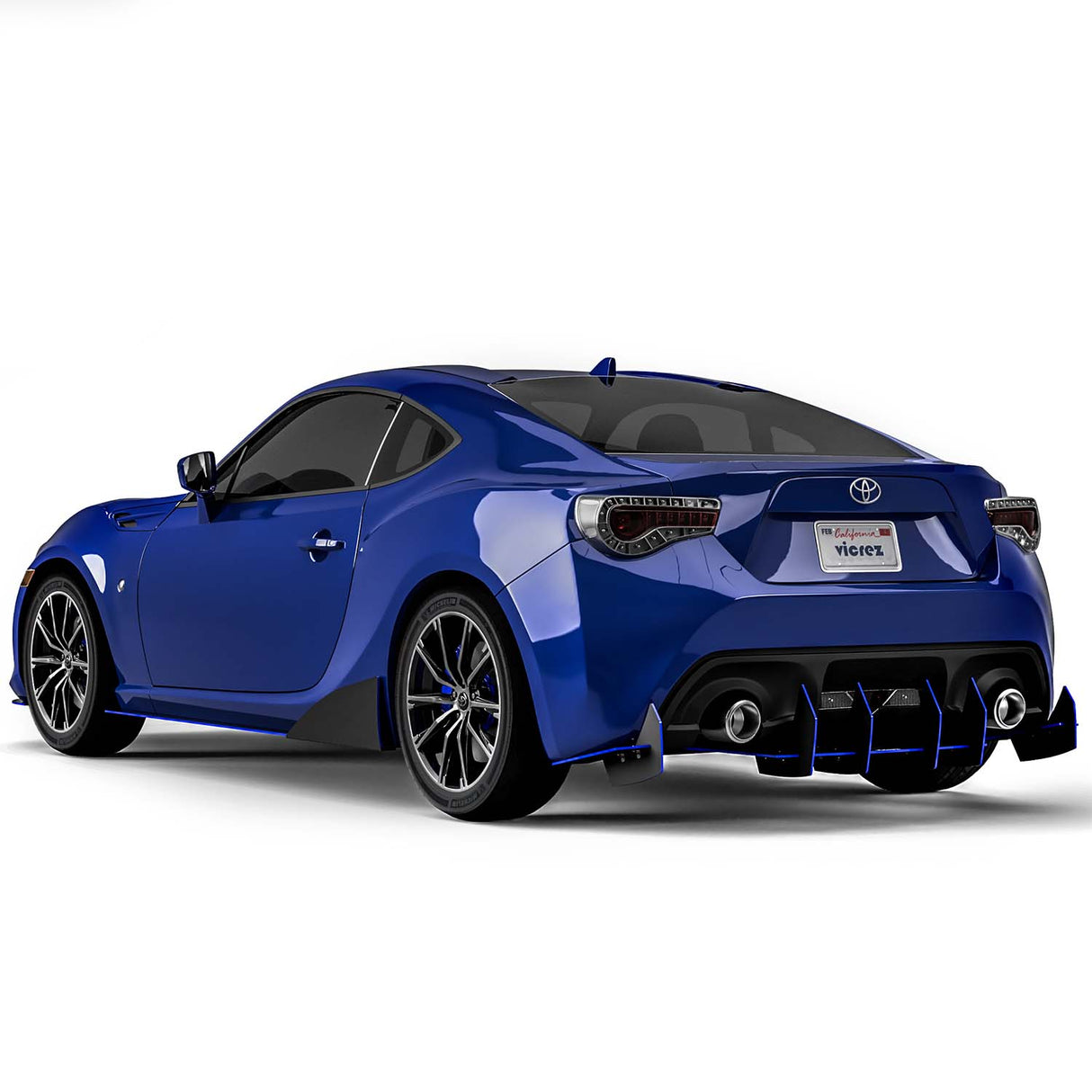 2013-2021 Toyota BRZ/FRS/86 VZ3 Style Side Splitter - Vicrez