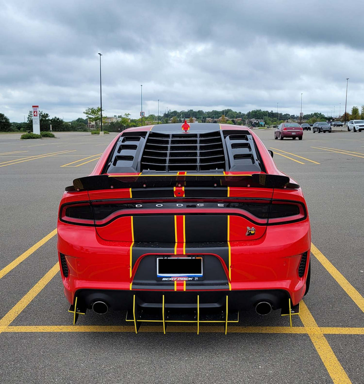 2011-2023 Dodge Charger V3R Style Rear Window Louvers - Vicrez