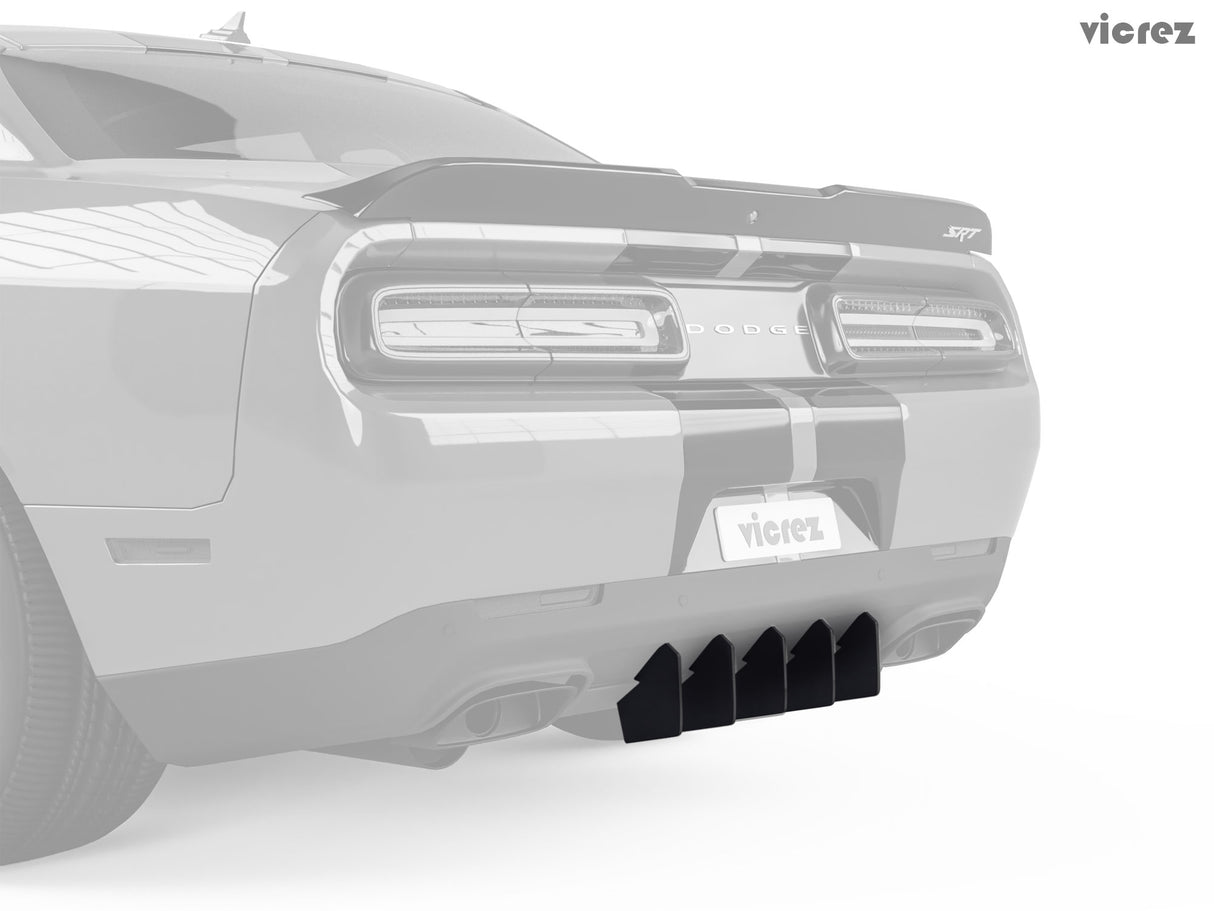 2015-2023 Dodge Challenger Genali Style Rear Diffuser Add-on - Vicrez