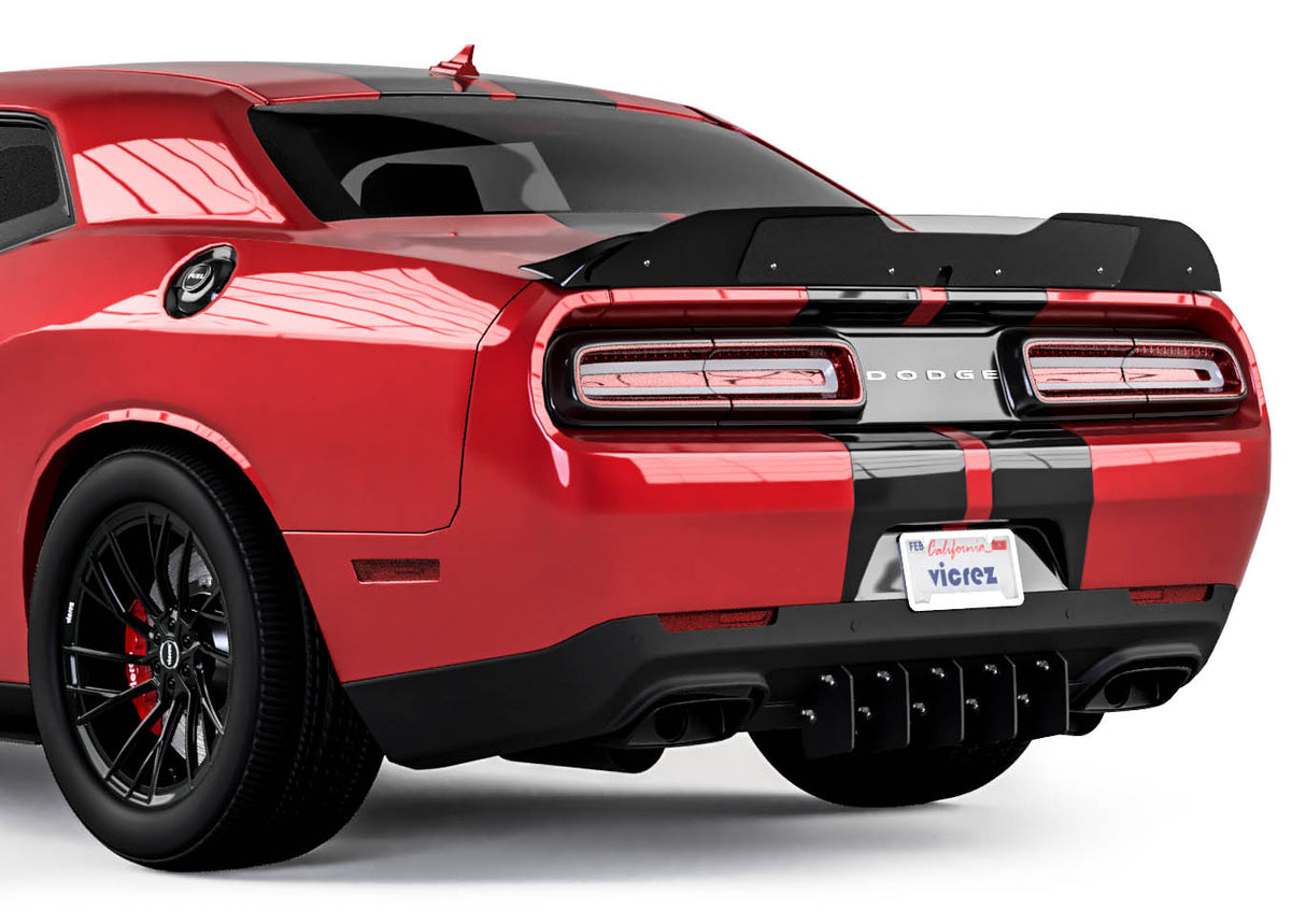 2015-2023 Dodge Challenger Genali Style Rear Diffuser Add-on - Vicrez