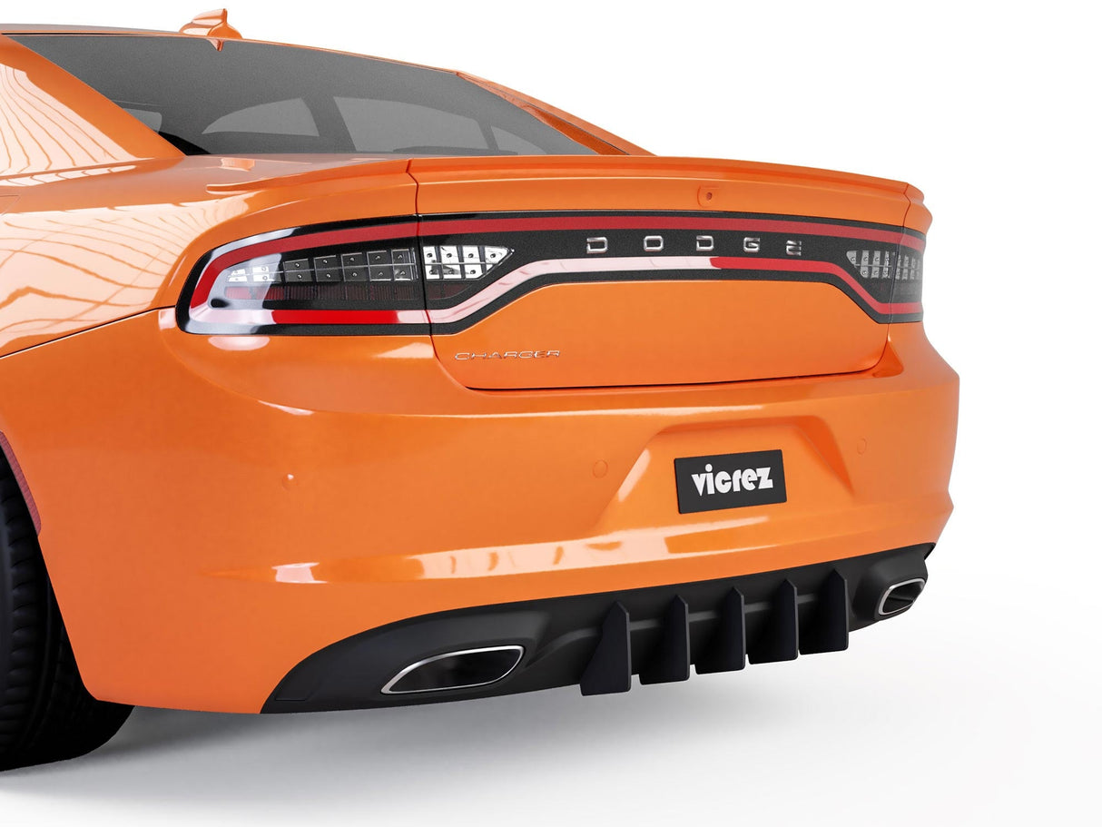 2015-2023 Dodge Charger Genali Style Rear Diffuser Add-on - Vicrez