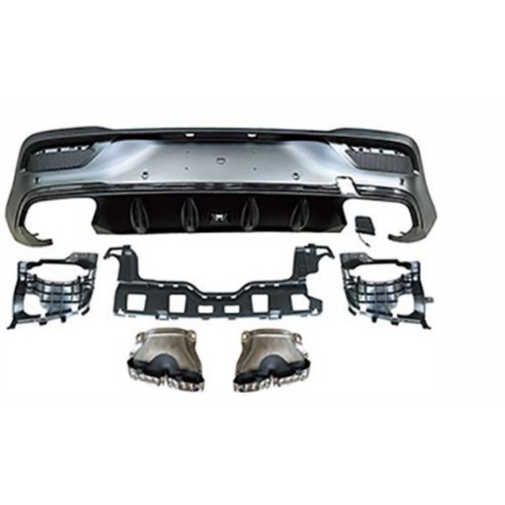 2020-2026 Mercedes GLE63 Coupe Style Rear Diffuser With Tips - Vicrez