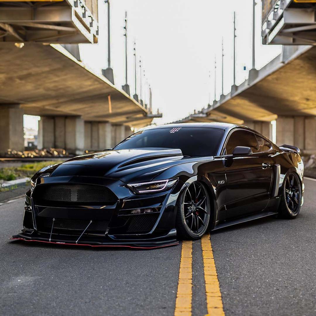 2015-2017 Ford Mustang GT500 Style Front Bumper Splitter - Vicrez