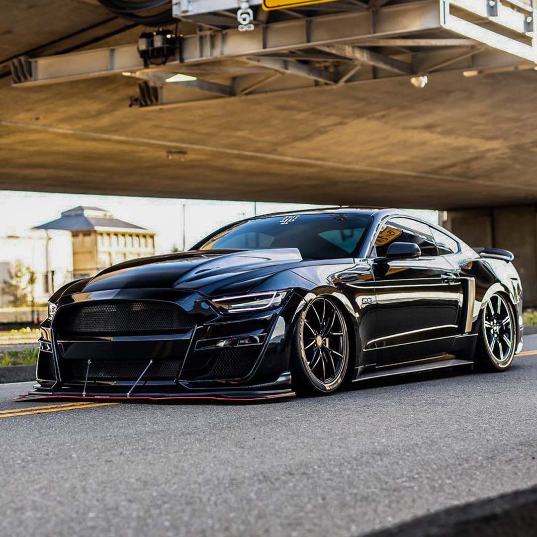 2015-2017 Ford Mustang GT500 Style Front Bumper Splitter - Vicrez