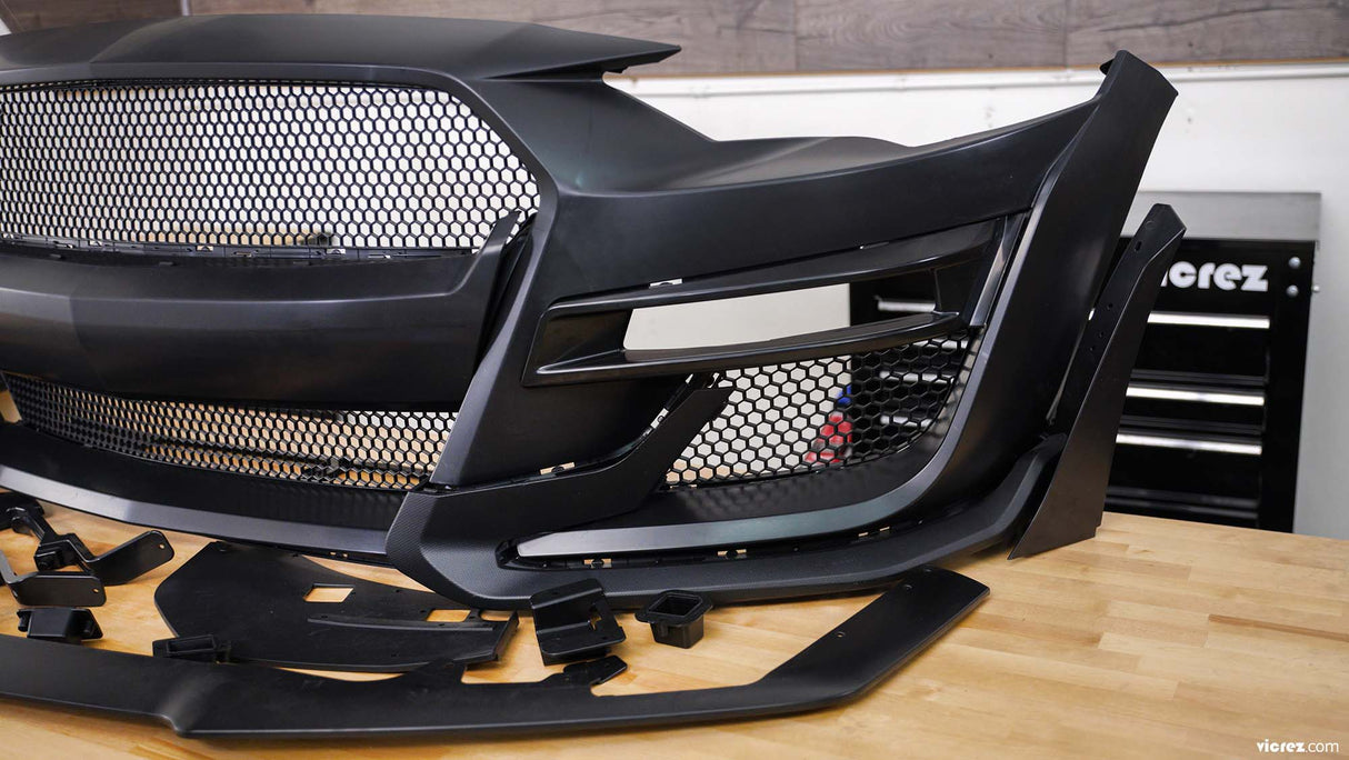 2018-2023 Ford Mustang GT500 Style Front Bumper Cover - Vicrez