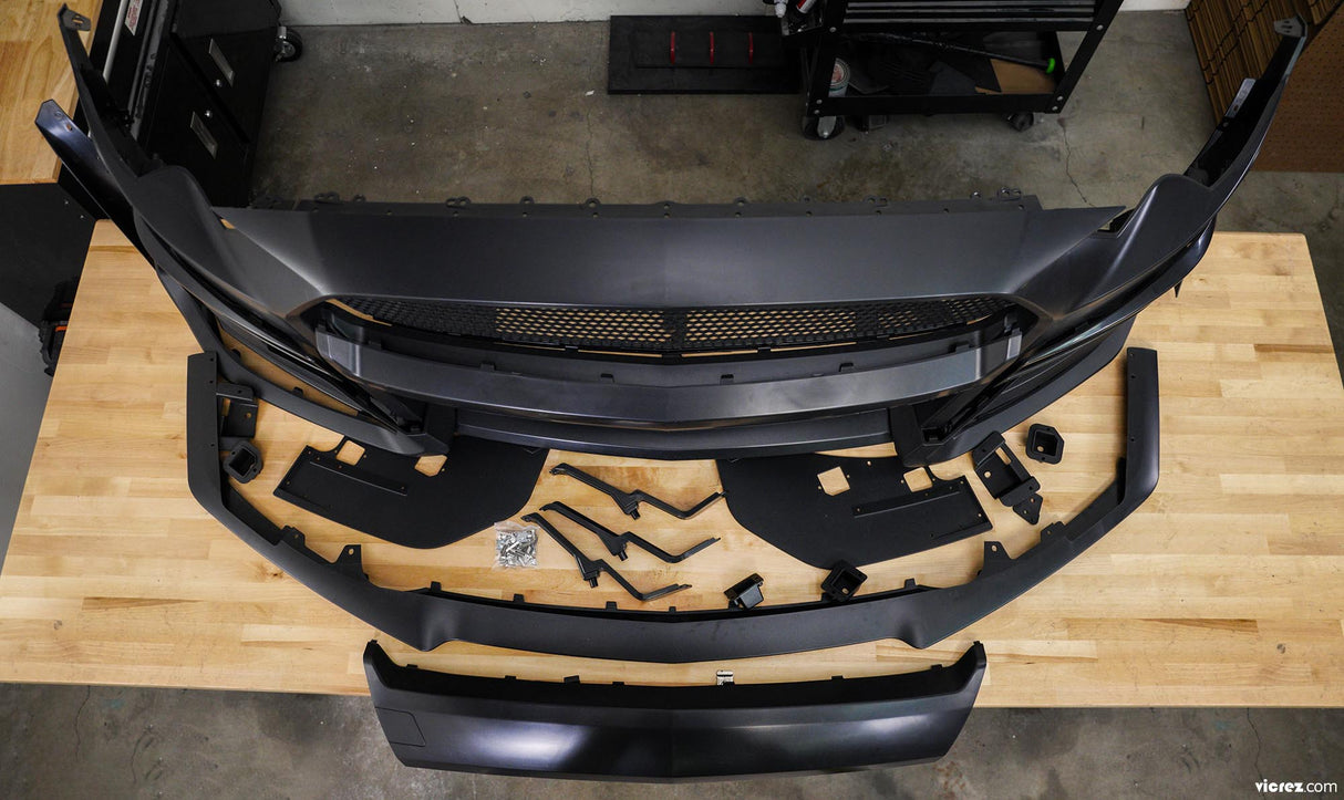 2018-2023 Ford Mustang GT500 Style Front Bumper Cover - Vicrez