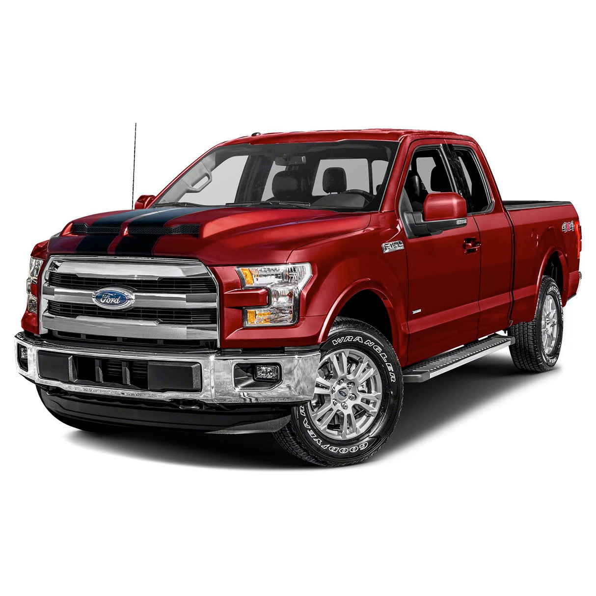2015-2020 Ford F150 GT500 Style Hood W/ Air Vent Scoop - Vicrez
