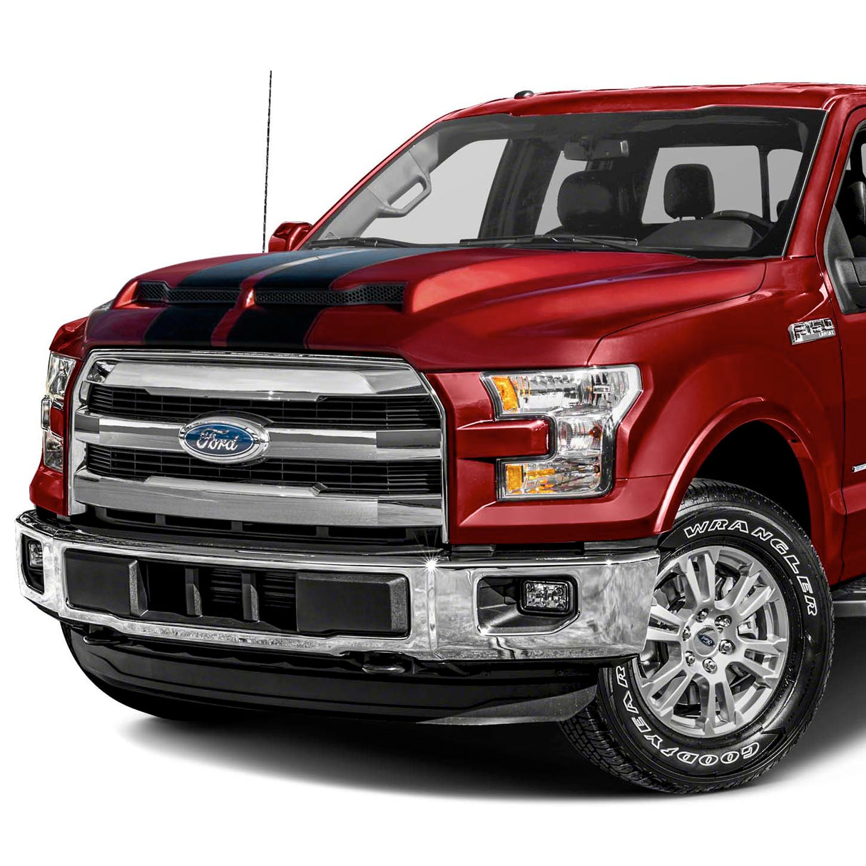 2015-2020 Ford F150 GT500 Style Hood W/ Air Vent Scoop - Vicrez