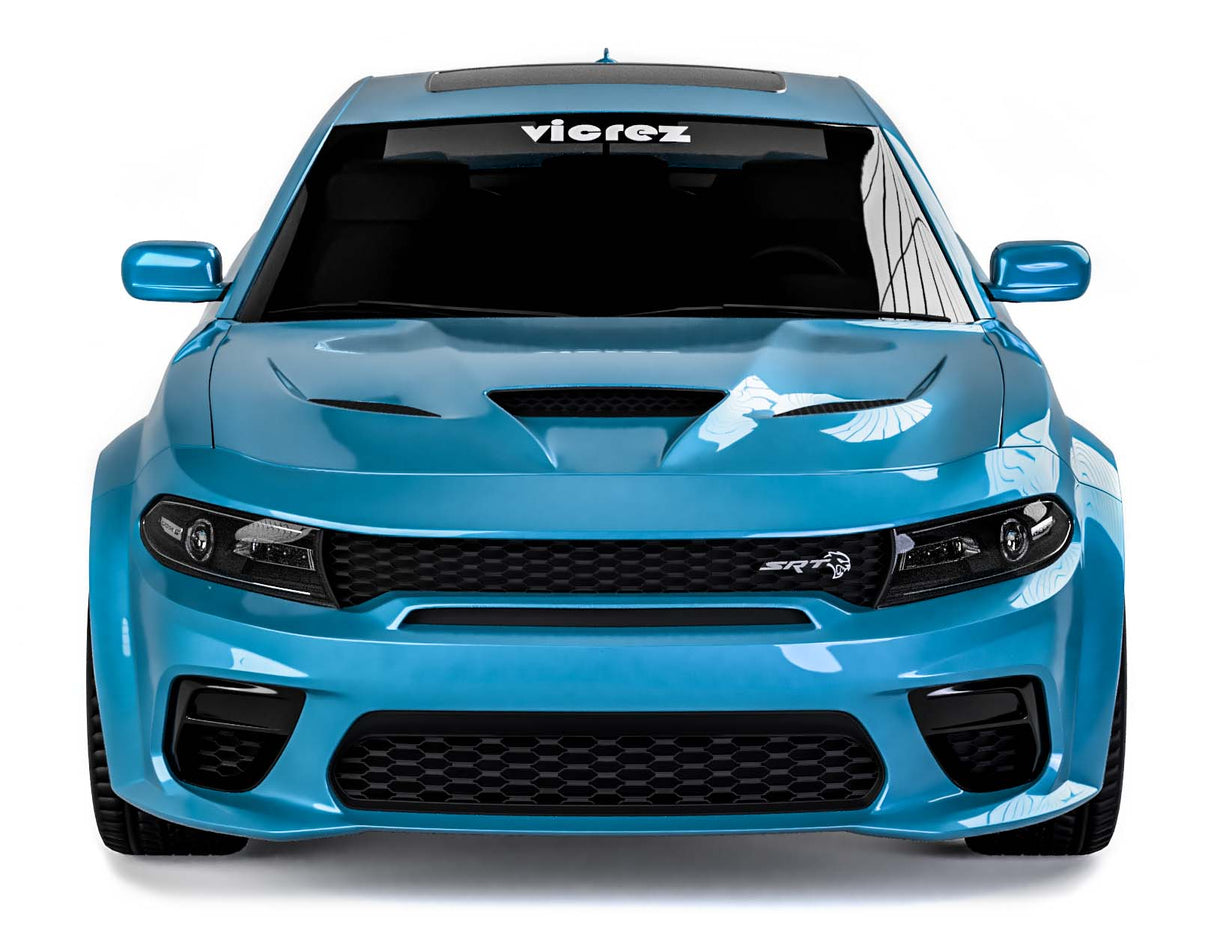 2015-2023 Dodge Charger Hellcat Style Hood w/ Air Vent Scoop - Vicrez