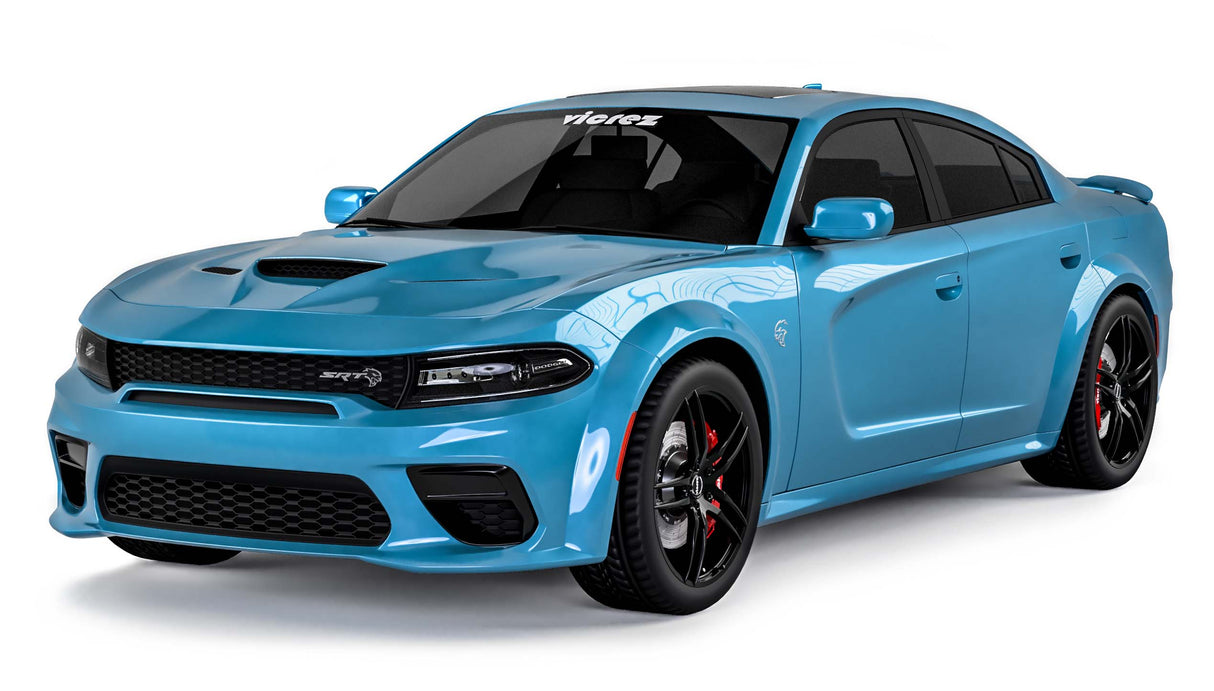 2015-2023 Dodge Charger Hellcat Style Hood w/ Air Vent Scoop - Vicrez