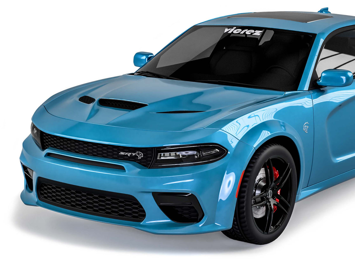 2015-2023 Dodge Charger Hellcat Style Hood w/ Air Vent Scoop - Vicrez