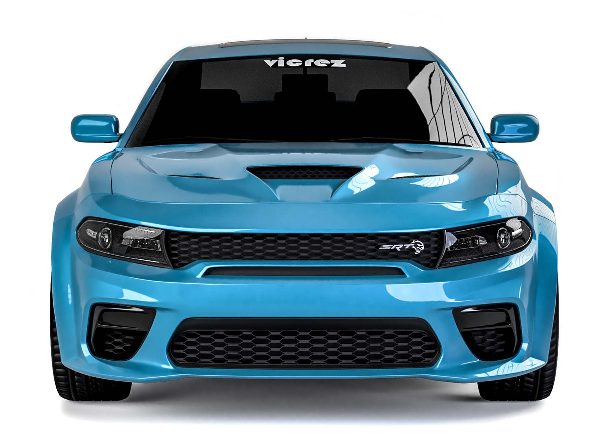 2015-2023 Dodge Charger Hellcat Style Hood w/ Air Vent Scoop - Vicrez