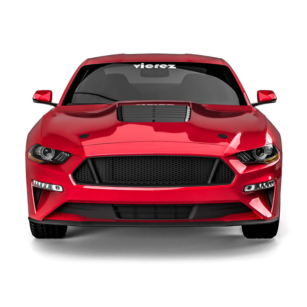 2018-2023 Ford Mustang GT500 Style Hood W/ Air Vent Scoop - Vicrez