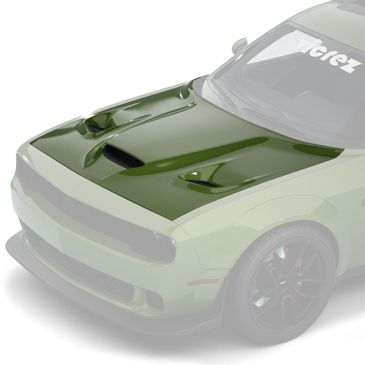 2008-2023 Dodge Challenger Air Vent Scoop Hood - Vicrez