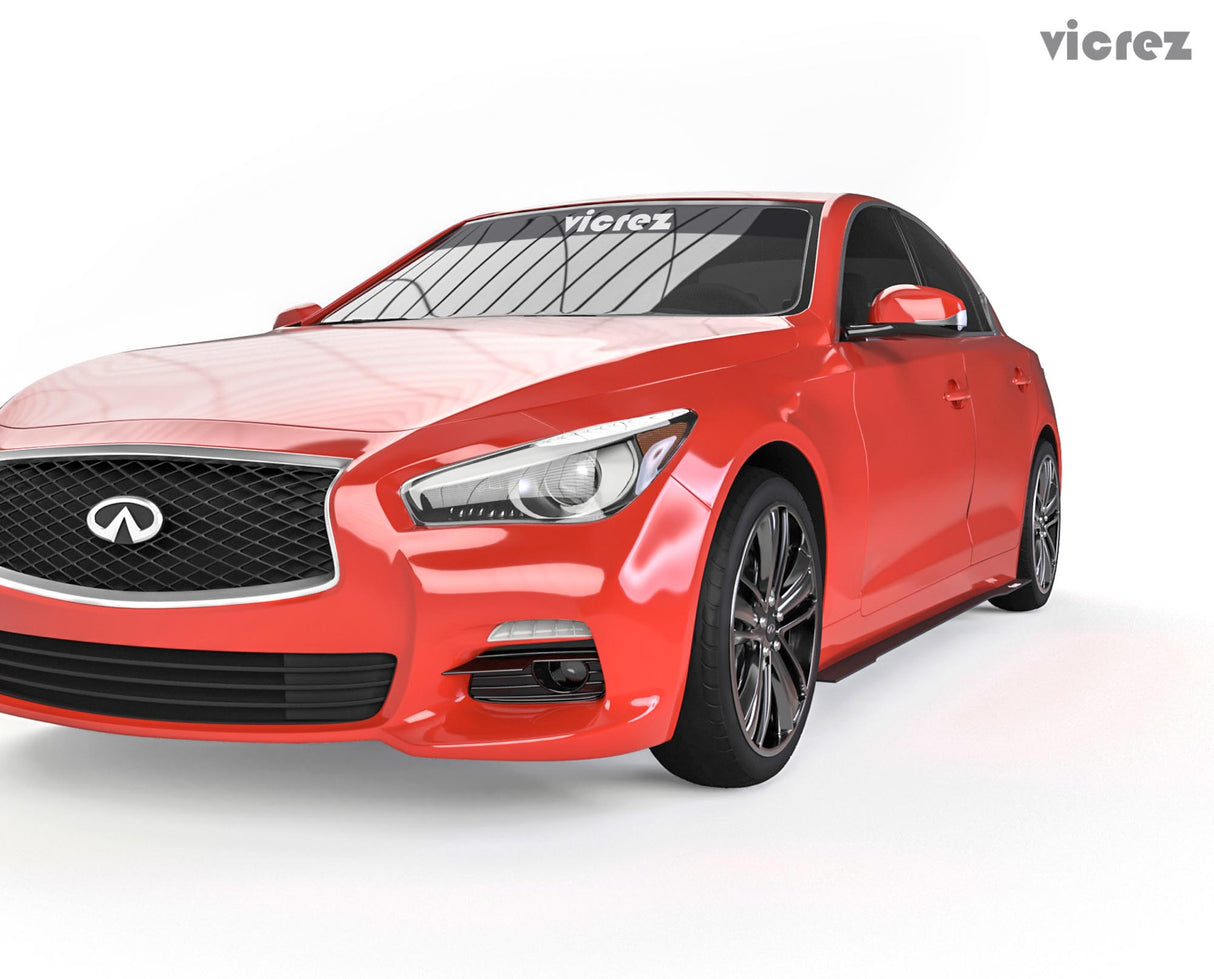 2014-2019 Infiniti Q50 VZ3 Style Side Skirt Splitters - Vicrez