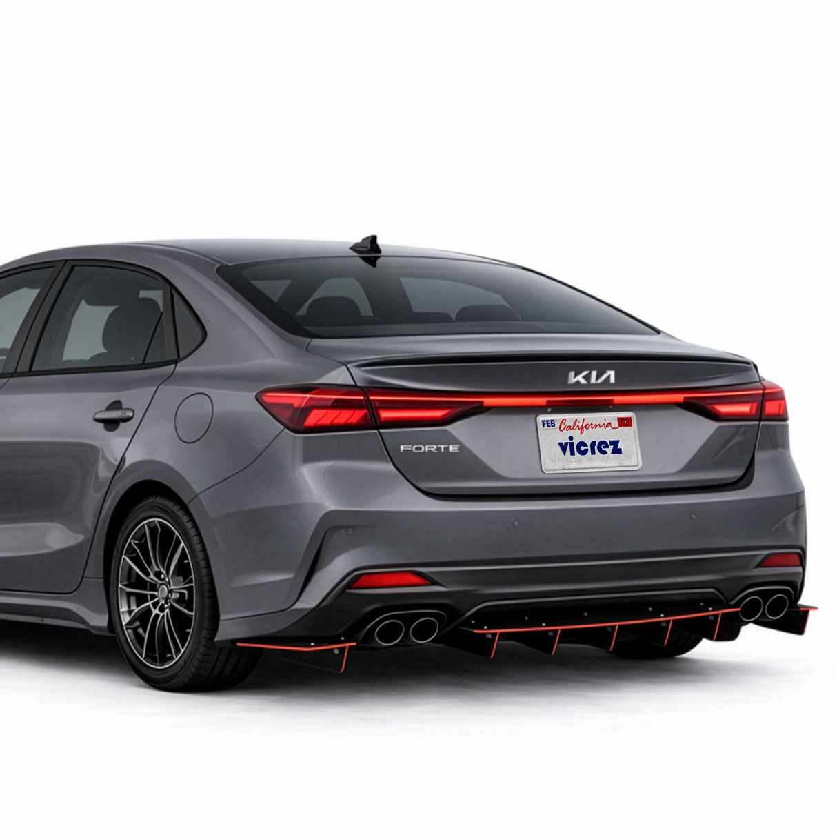 2019-2024 Kia Forte Jesky VR5 Style Rear Diffuser - Vicrez