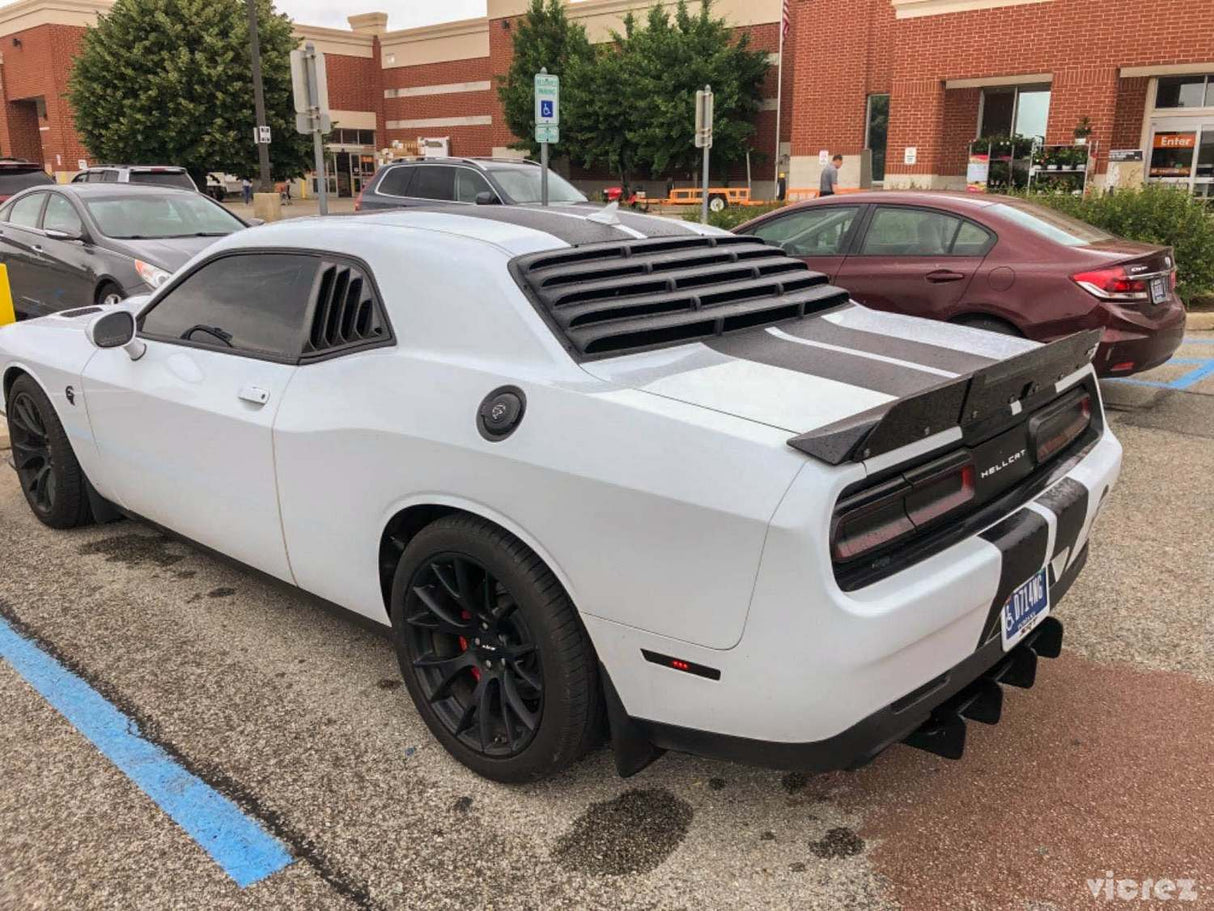 2008-2023 Dodge Challenger LV Style Rear & Quarter Window Louvers - Vicrez