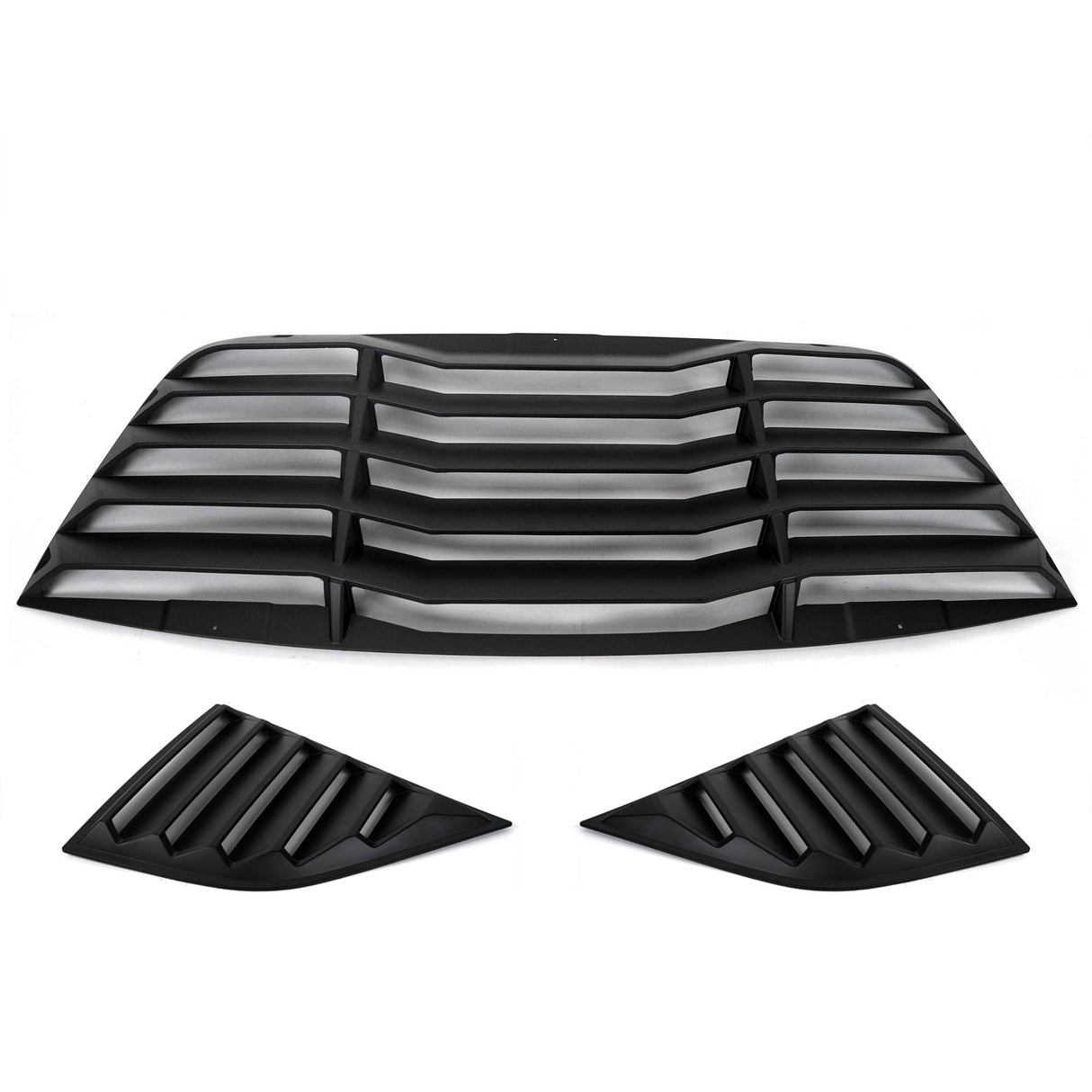 2008-2023 Dodge Challenger LV Style Rear & Quarter Window Louvers - Vicrez