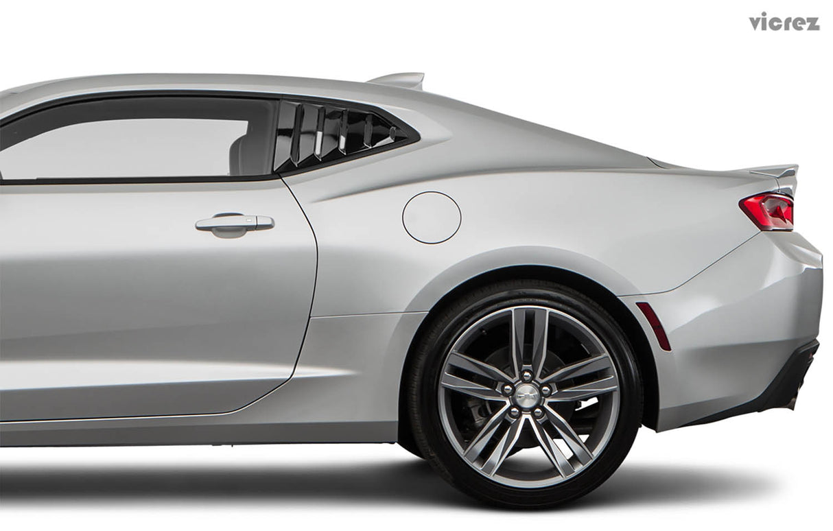 2016-2024 Chevrolet Camaro LV Style Rear & Quarter Window Louvers - Vicrez