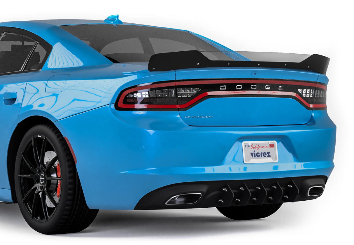 2015-2023 Dodge Charger LV Style Rear Diffuser Add-on - Vicrez